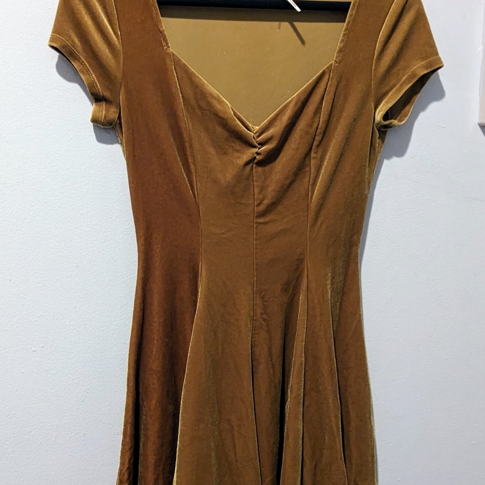 Urban outfitters gold/yellow mini dress